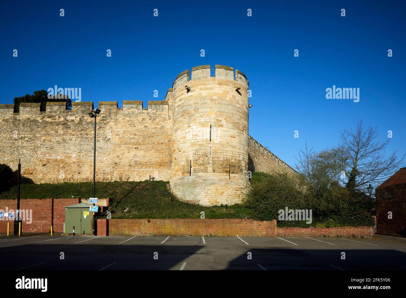 Lincoln, Lincolnshire, East Midlands, Lincoln Castle is a major Norman castle Stock Photo