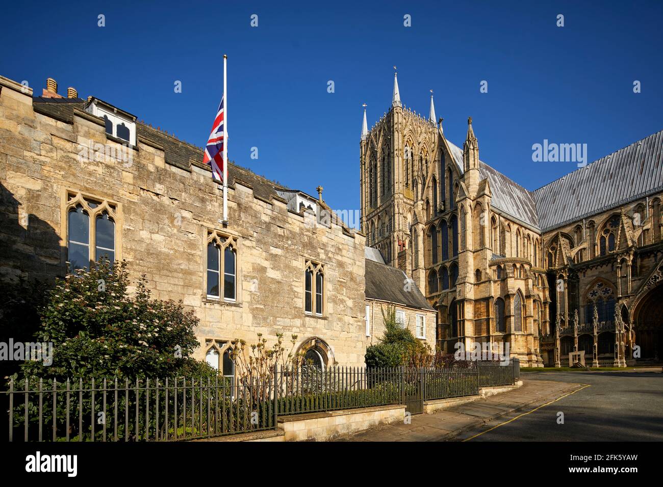 Lincoln, Lincolnshire, East Midlands, Cathedral Church of the Blessed Virgin Mary of Lincoln Stock Photo