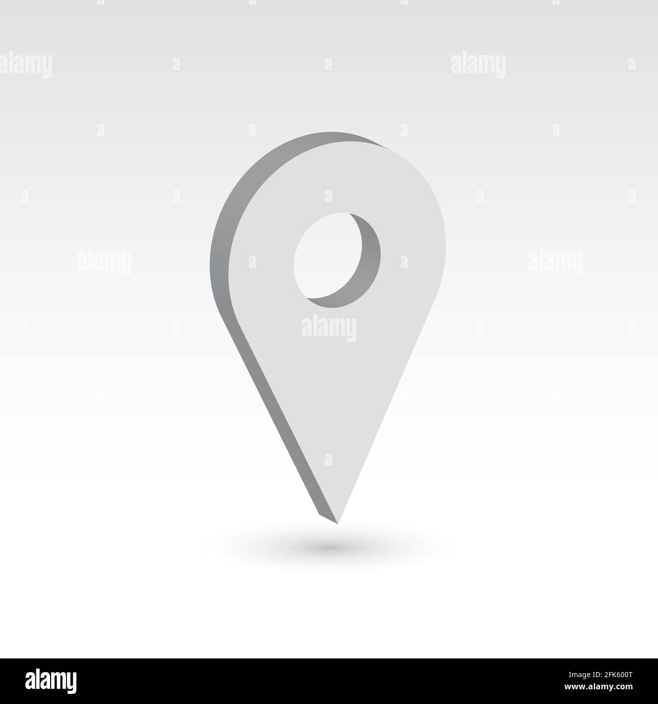 Map pointer - 3D vector object Stock Vector