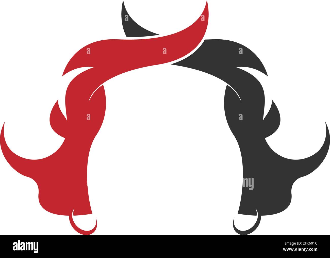 Bull icon logo, buffalo head icon logo design vector template Stock ...