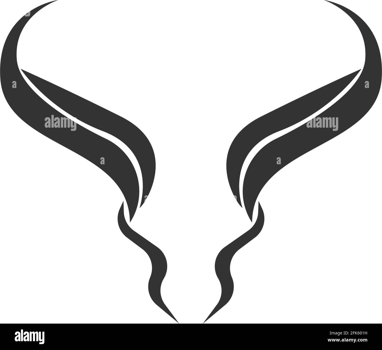 Bull icon logo, buffalo head icon logo design vector template Stock ...