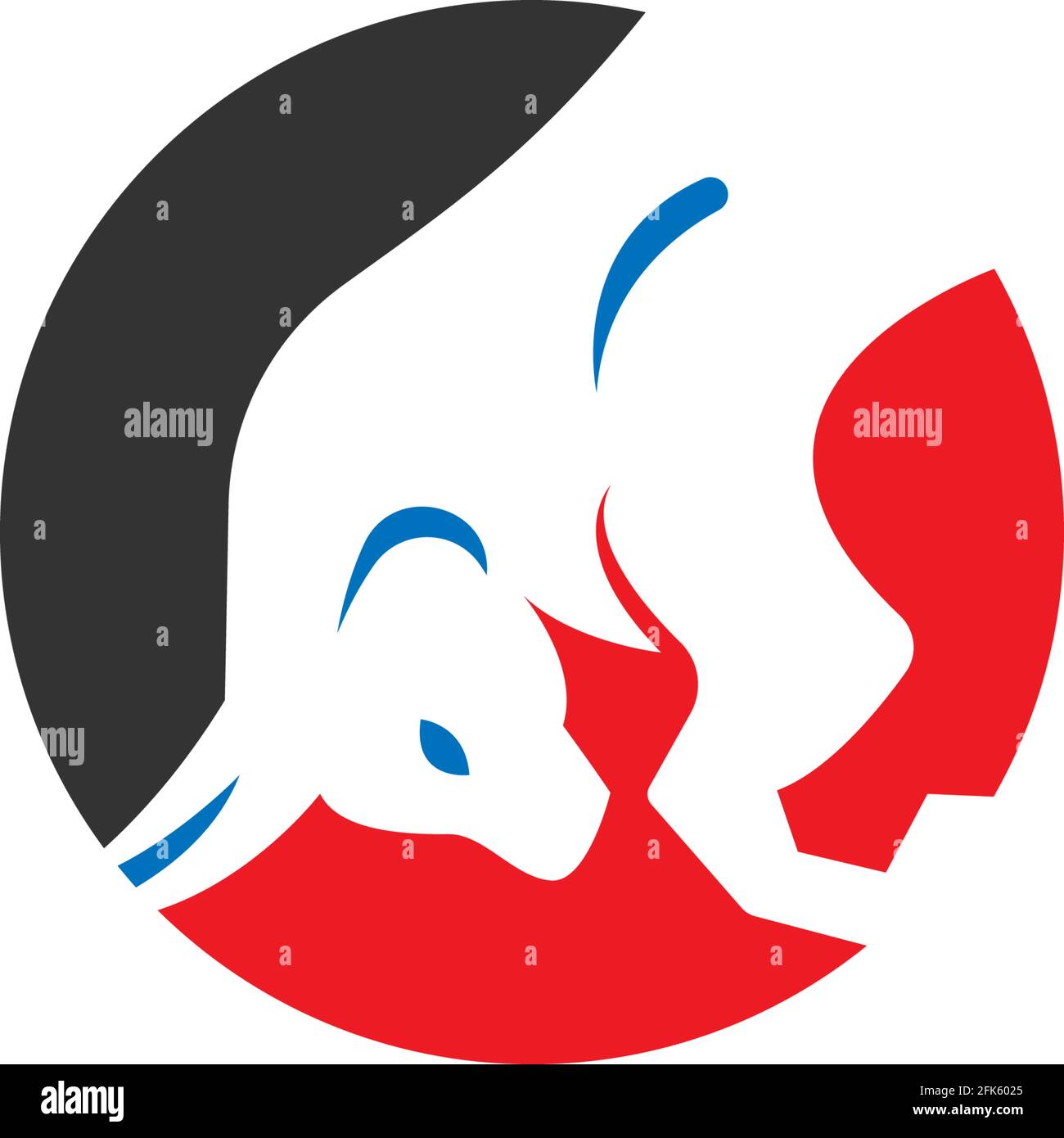 Bull icon logo, buffalo head icon logo design vector template Stock ...