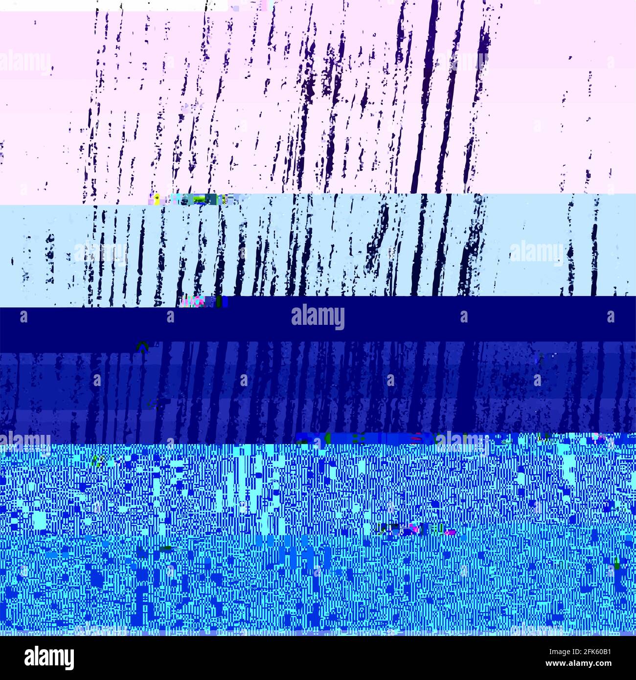 Abstract digital glitch texture blue Stock Vector Images - Alamy