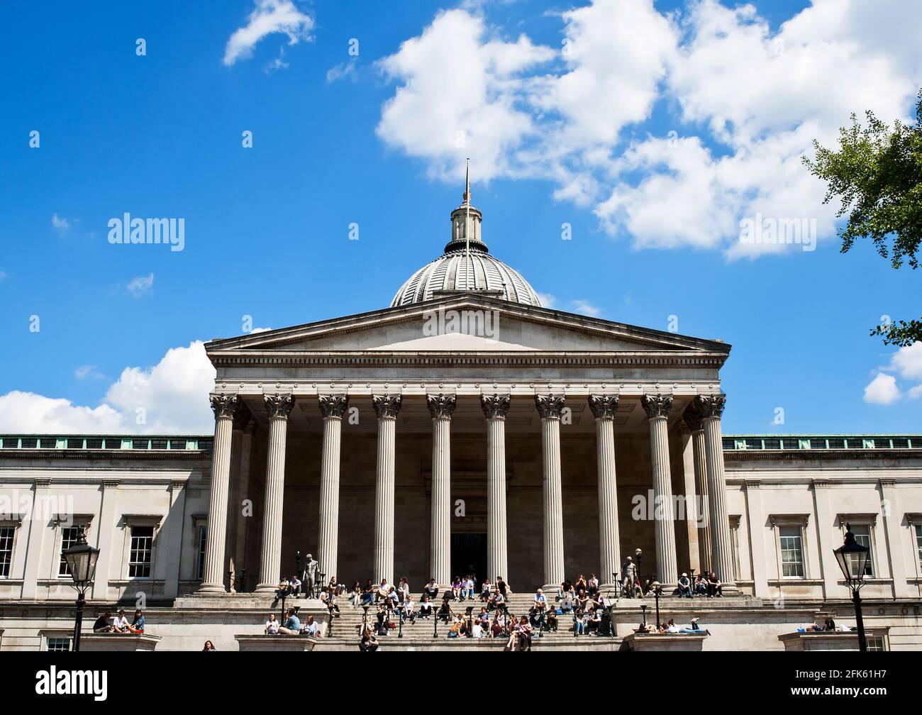 The main Building of University College London, one of the top research universities of the world, also called Wilkins Building Stock Photo