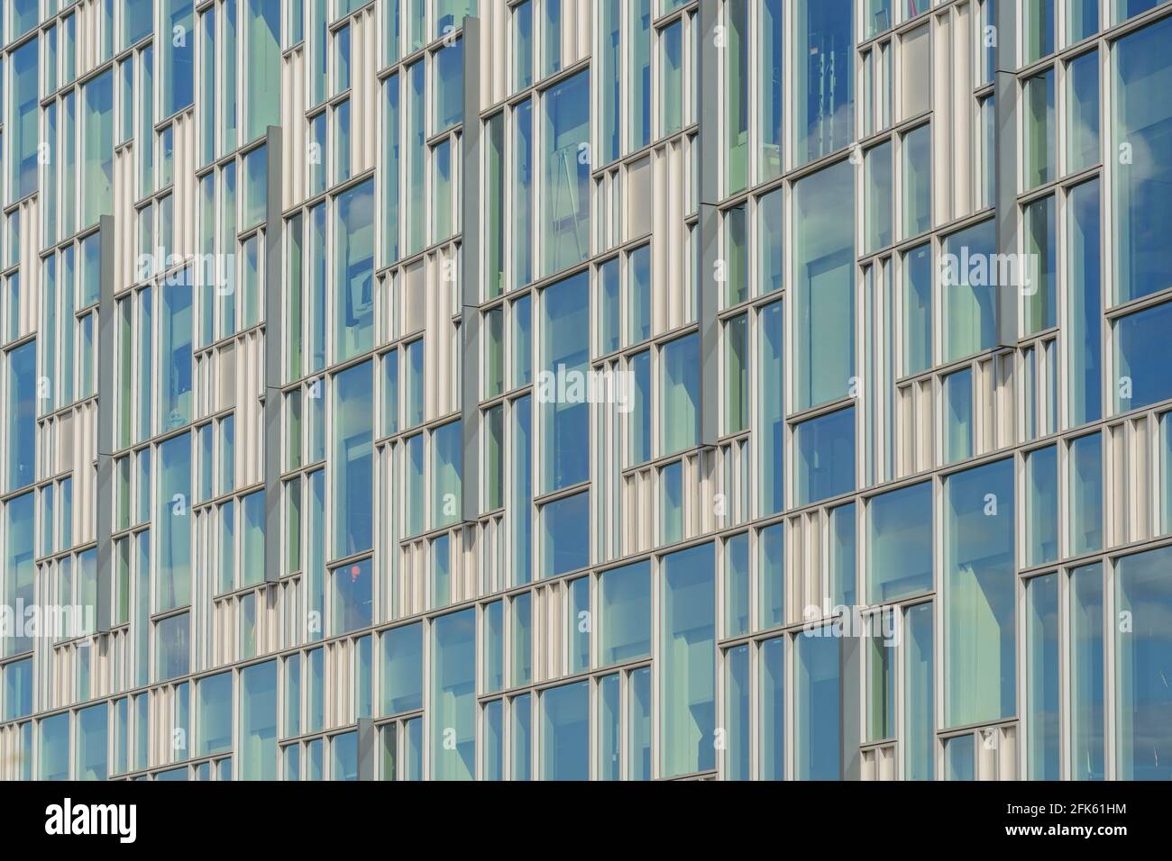 July 2020. London. Abstract Architecture in Greenwich peninsula in London England Stock Photo