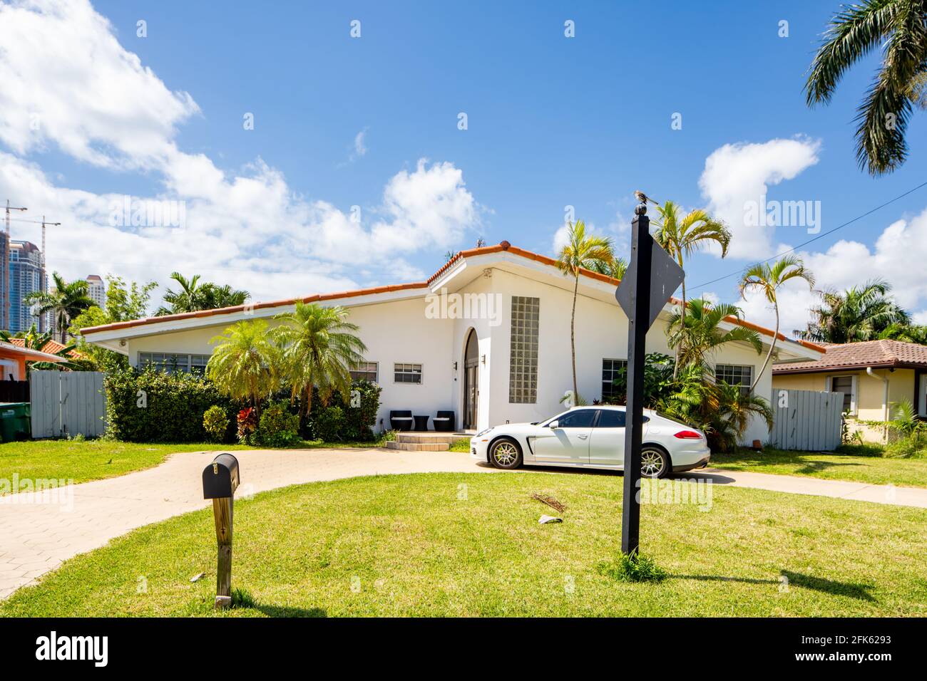 Photo series of single family homes in Golden Shores neighborhood in