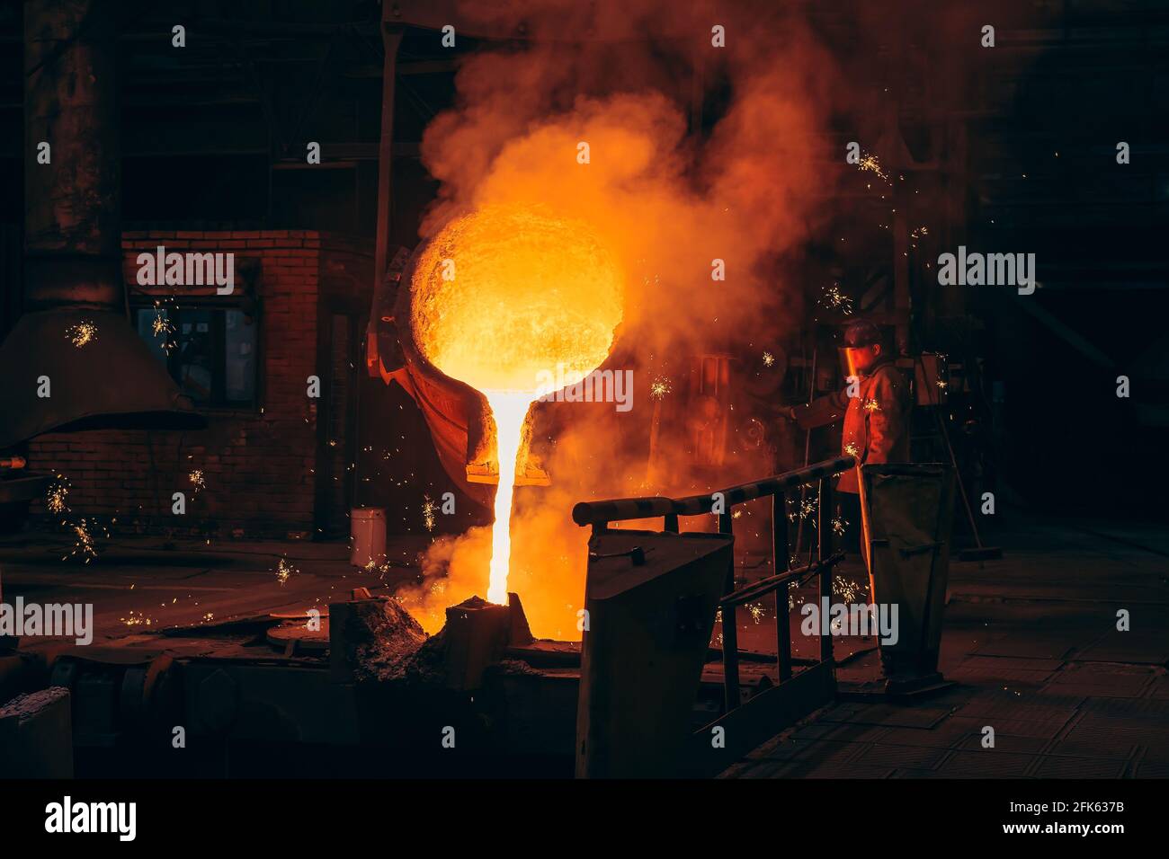 Pouring hot metal hires stock photography and images Alamy