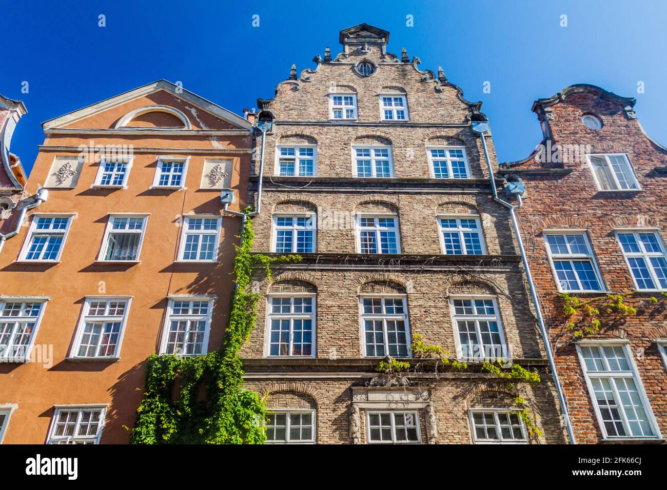 Old Buildings At Long Dluga Street In Gdansk Poland Stock Photo Alamy