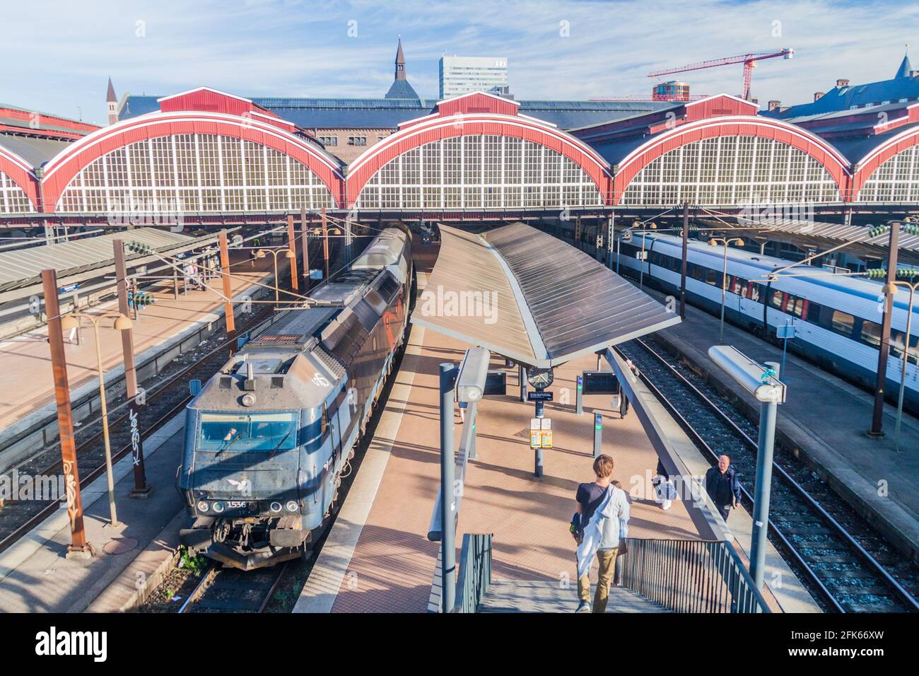 COPENHAGEN, DENMARK - AUGUST 26, 2016: View of Copenhagen Central ...