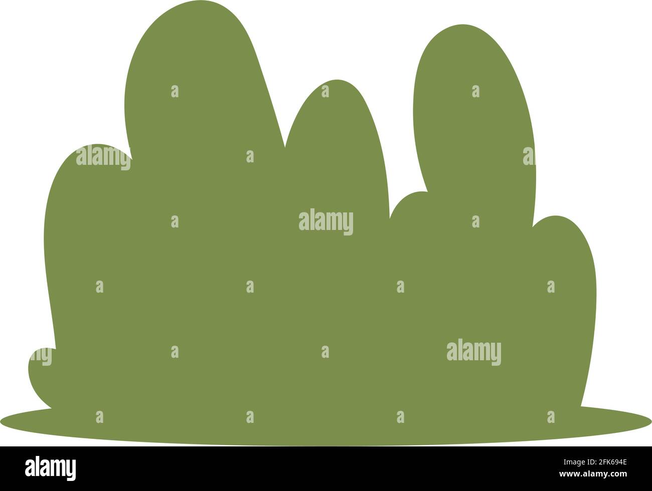 bush vegetation natural isolated icon Stock Vector Image & Art - Alamy