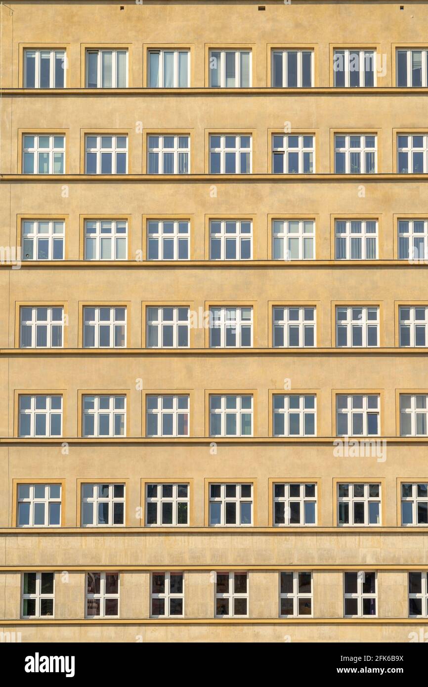 Krakow Poland August 2020. Office windows,Krakow, Lesser poland, Poland Europe Stock Photo