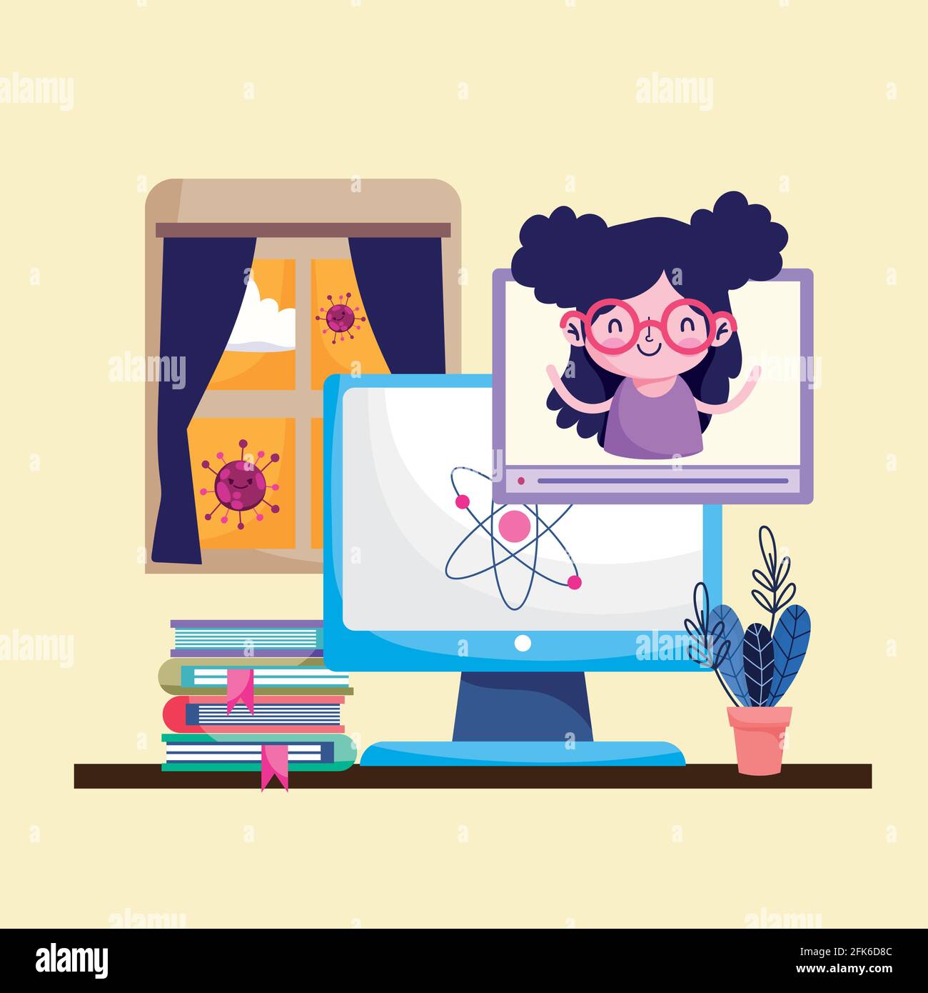 Computer Screen Student education online computer screen student Stock Vector Image & Art - Alamy