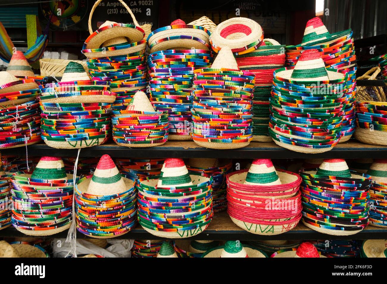 Souvenir hats, downtown Los Angeles, California, USA Stock Photo Alamy