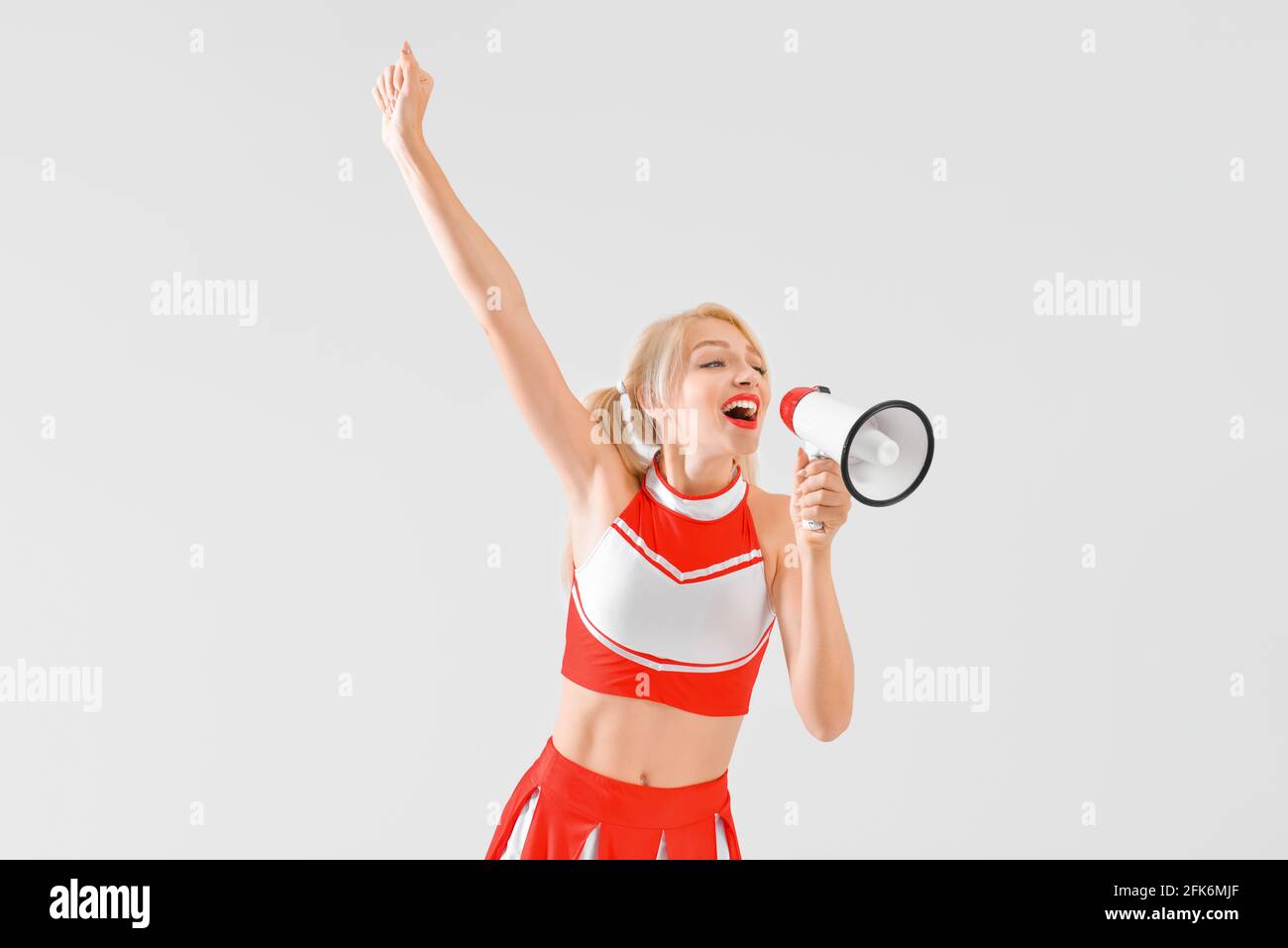 Cheerleader megaphone hires stock photography and images Alamy