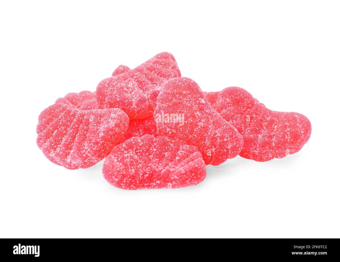 Tasty jelly candies on white background Stock Photo - Alamy