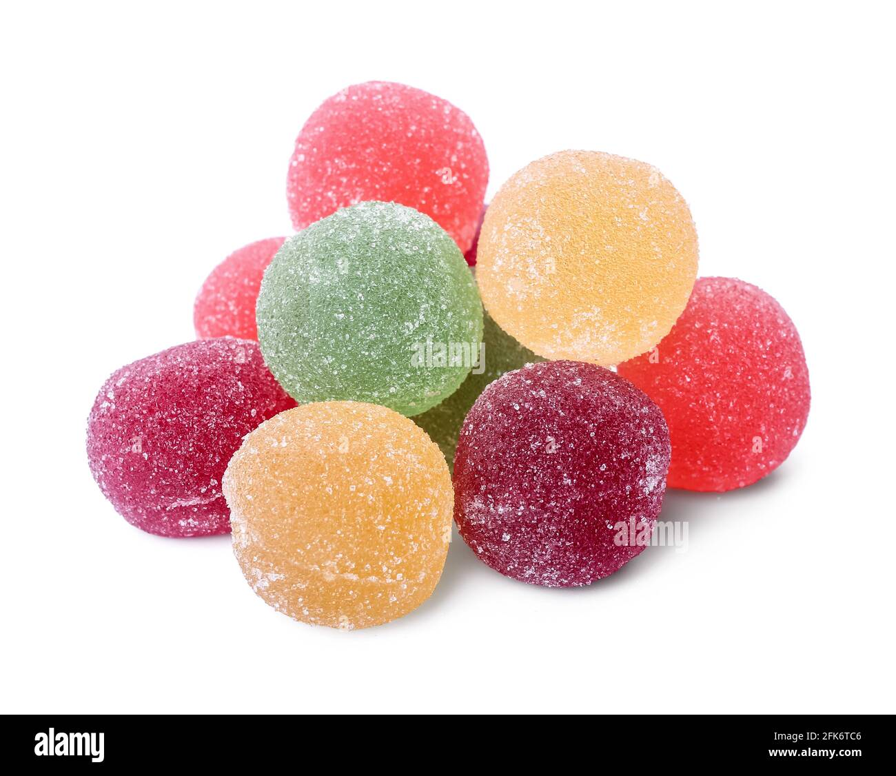 Tasty jelly candies on white background Stock Photo - Alamy