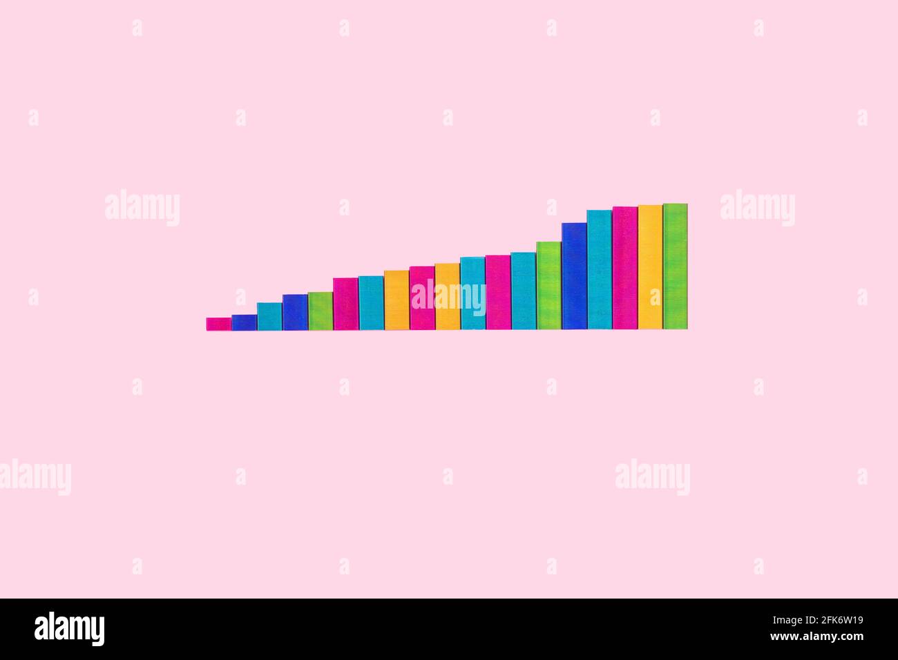 colourful bar graph Stock Photo - Alamy