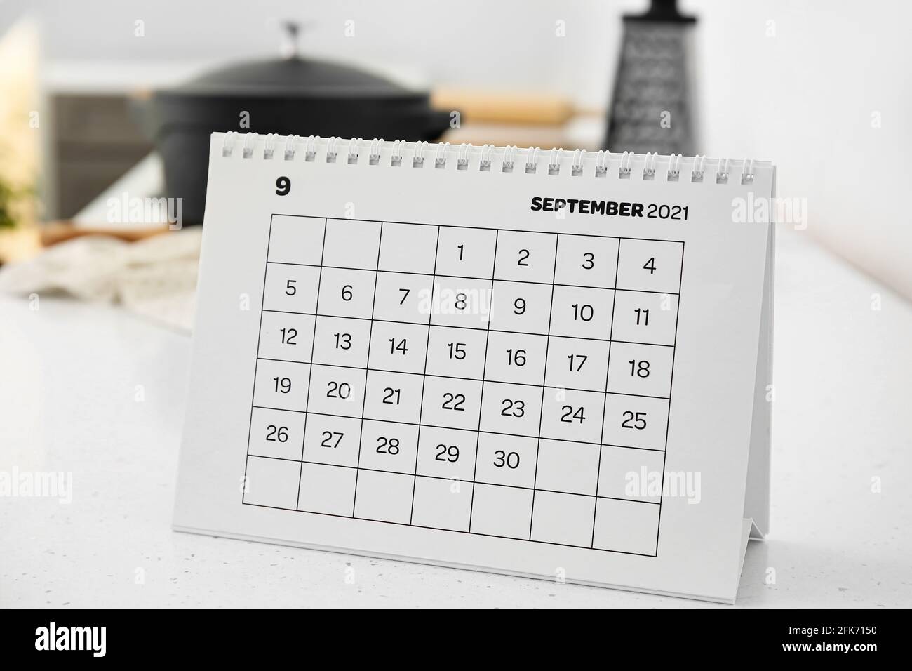 Blank portrait table top flip chart easel binder or calendar
