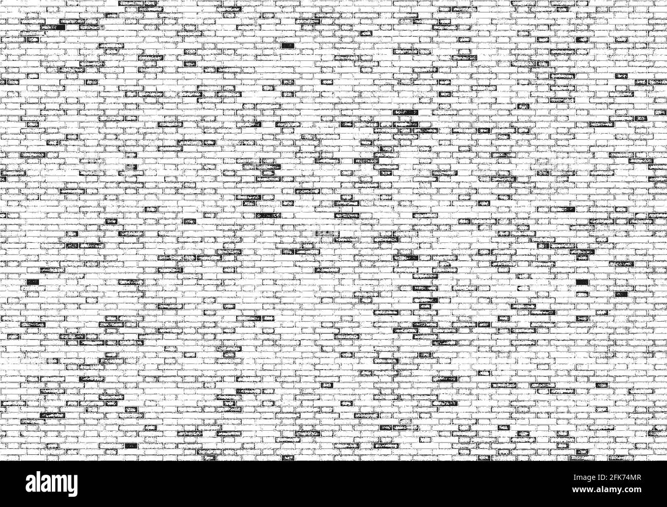Distressed overlay texture of old brick wall, grunge background ...