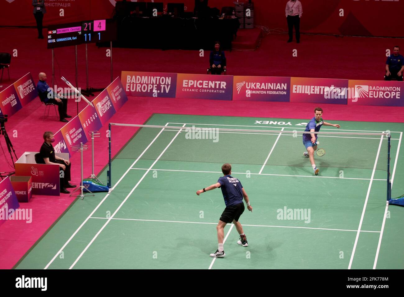 2021 european badminton championships hi-res stock photography and images