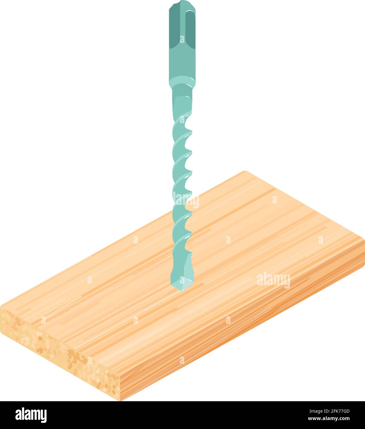 Hammer bit icon. Isometric illustration of hammer bit vector icon for ...