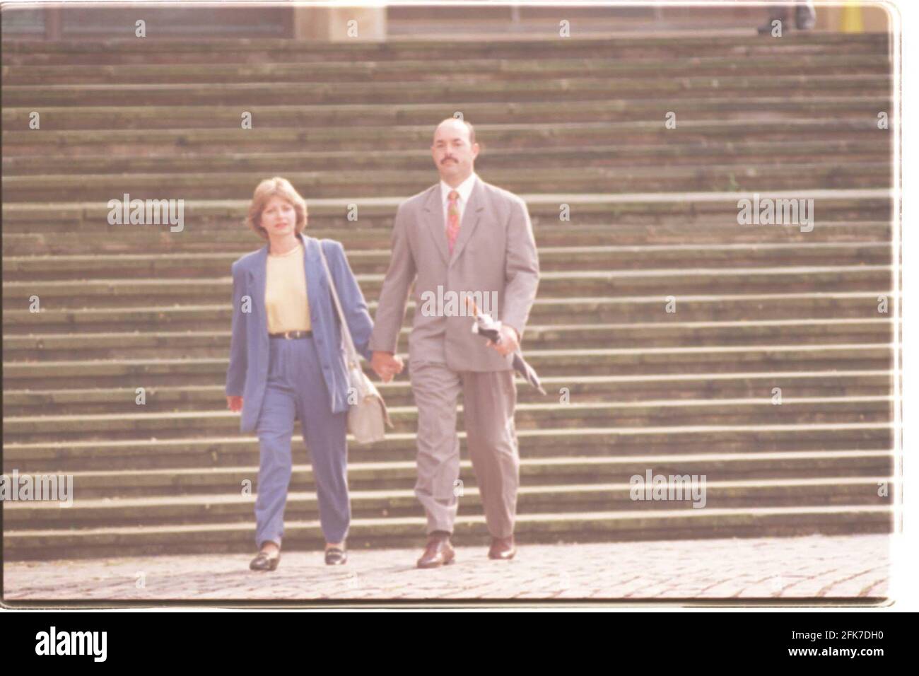 Bruce Grobbelaar and wife leaving Crown Court 1997Bruce Grobbelaar Former footballer was cleared of conspiracy charges to rig matches but one count remains on Grobbelaar for allegedly accepting two thousand pounds to influence the outcome of matches  Expert witnesses said there was no sign on videos of attempts to bend results Stock Photo