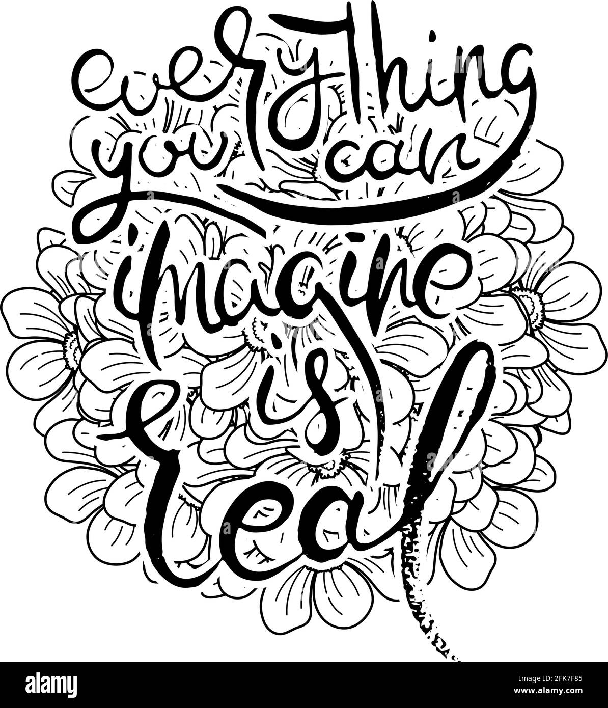 Everything You Can Imagine Is Real print by THE USUAL DESIGNERS