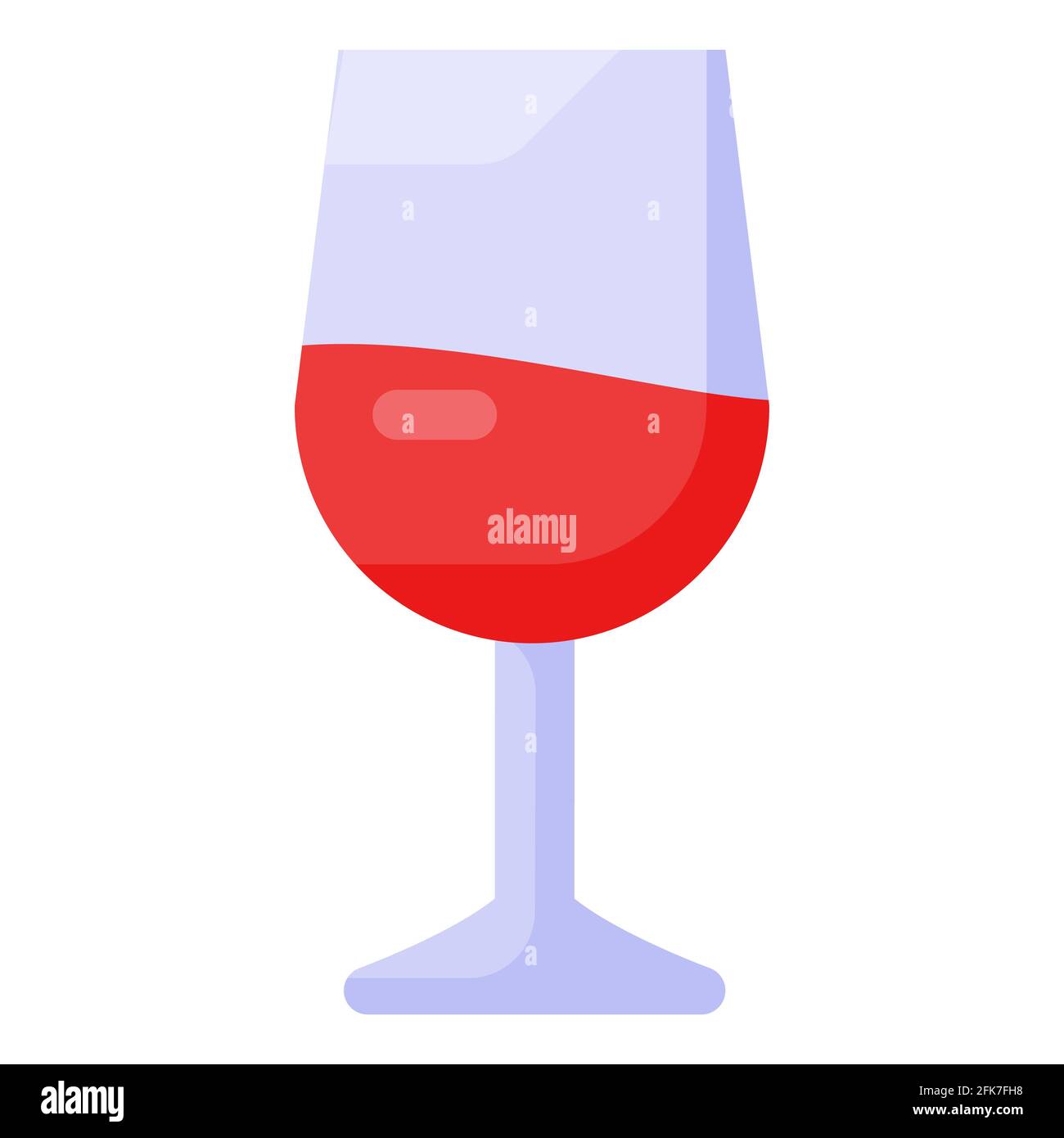 glass of wine single isolated icon with flat style vector illustration ...
