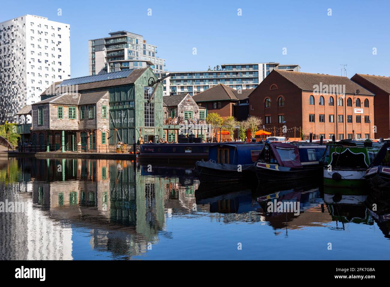 The Canal House bar and restaurant, Birmingham UK Stock Photo Alamy