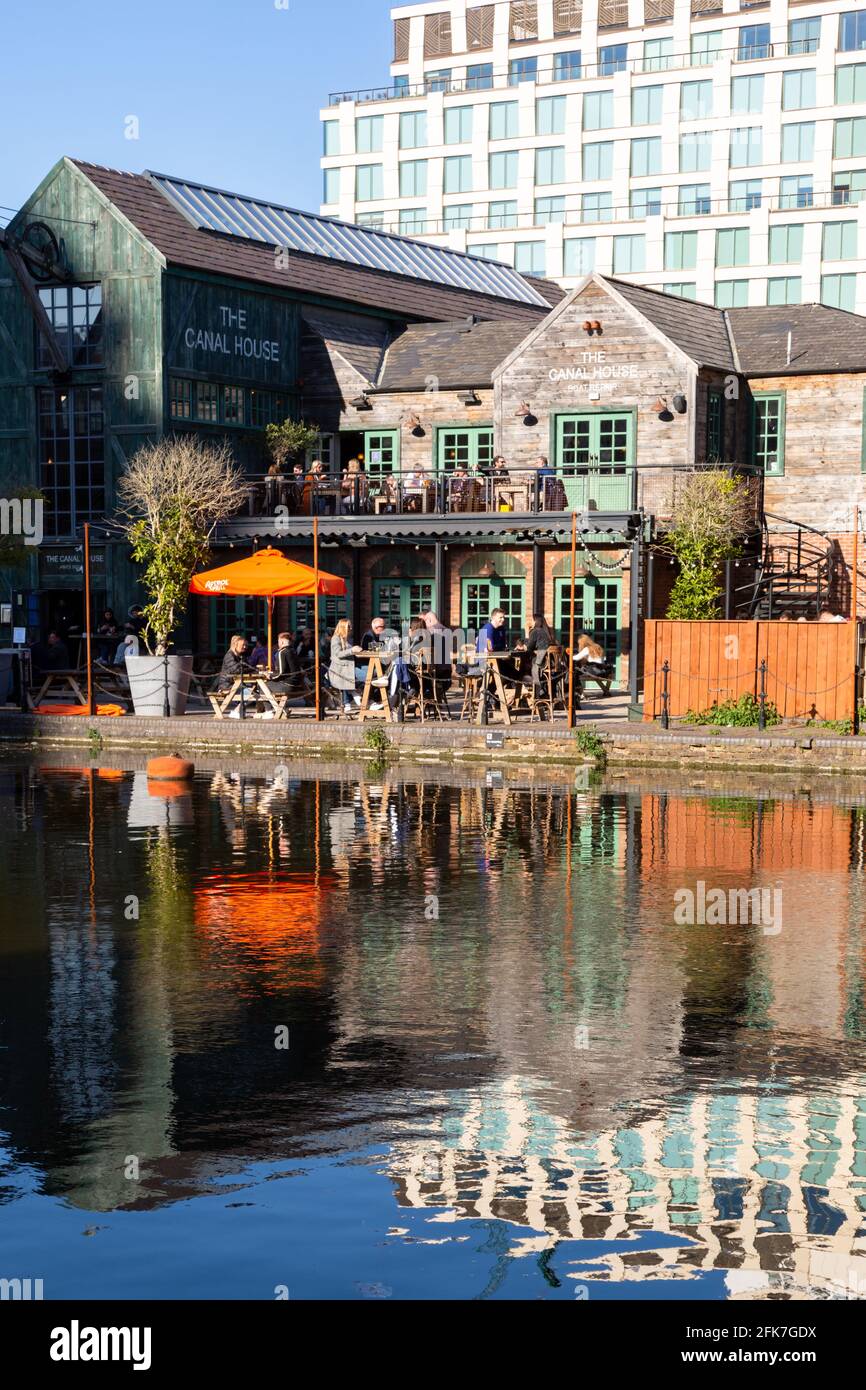 The Canal House pub and restaurant, Birmingham UK Stock Photo