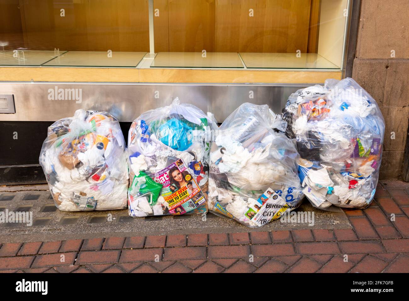 Bagged waste on street hires stock photography and images Alamy