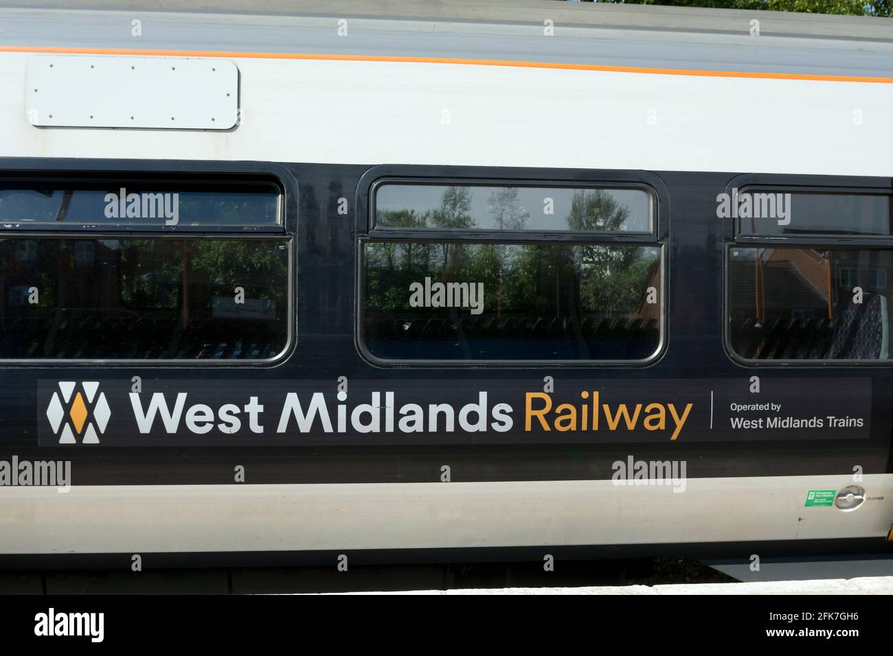 West Midlands Railway electric multiple-unit train, UK Stock Photo