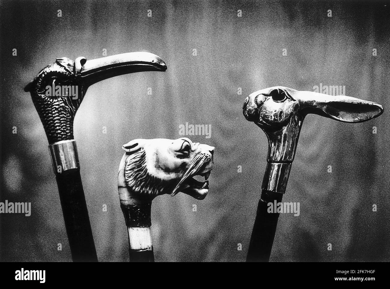 Walking Canes to be auctioned at Christies. Stock Photo