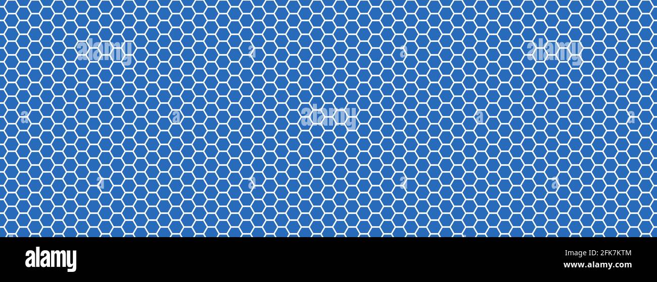 Abstract background of blue hexagons Stock Vector