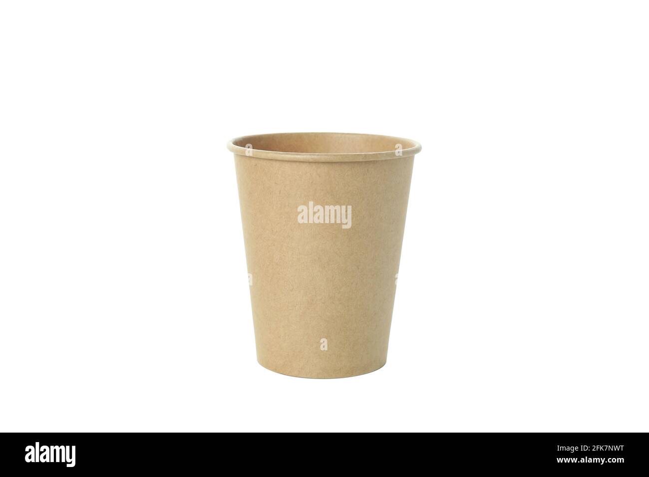 Blank paper cup isolated on white background Stock Photo - Alamy