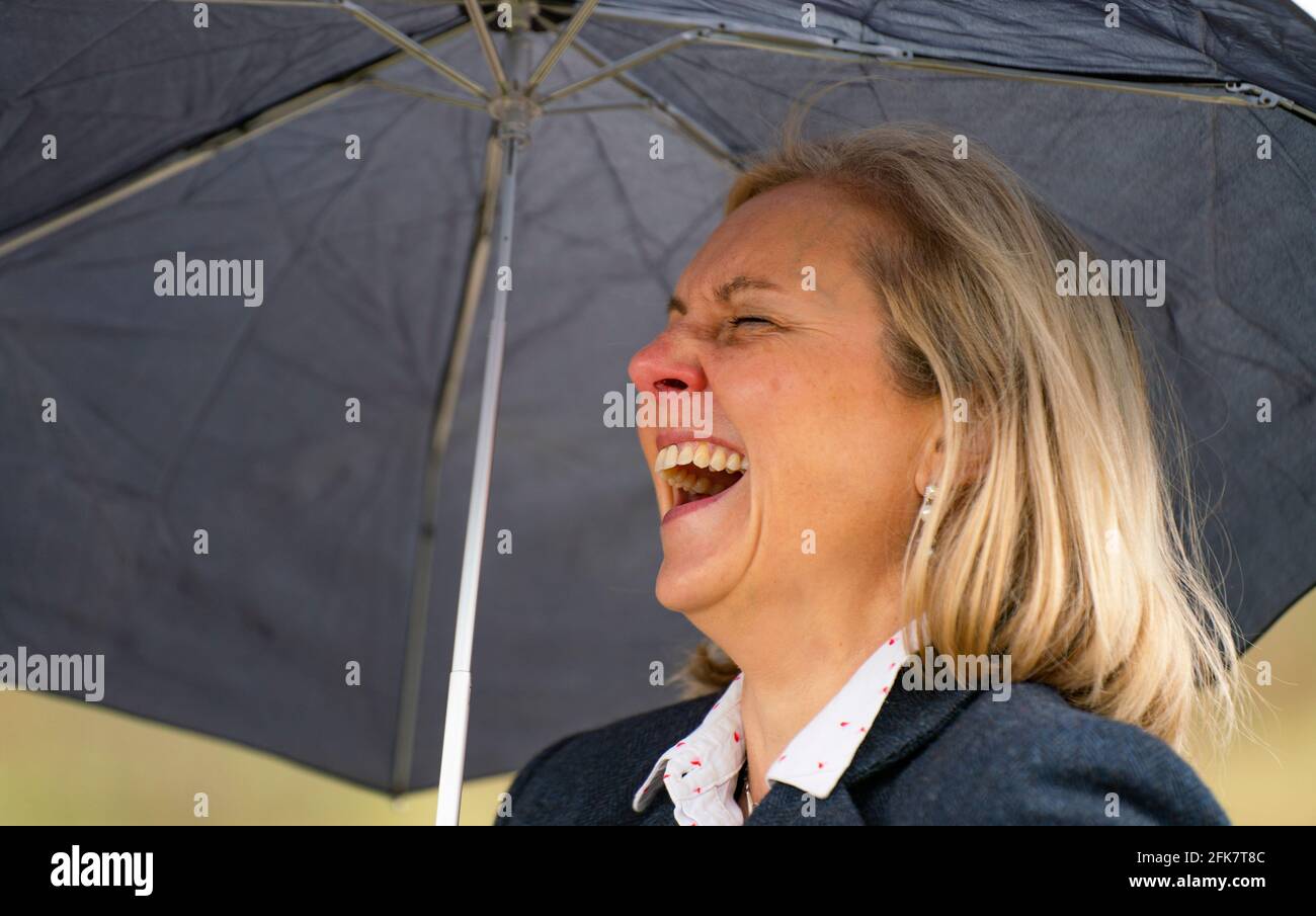 Doug Roxburgh Coldstream, Scotland, UK. 29 April 2021. Douglas Ross, leader of the ...