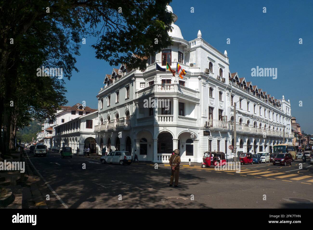 Kandy, Sri Lanka: a colonial-style building in the center of the city Stock Photo