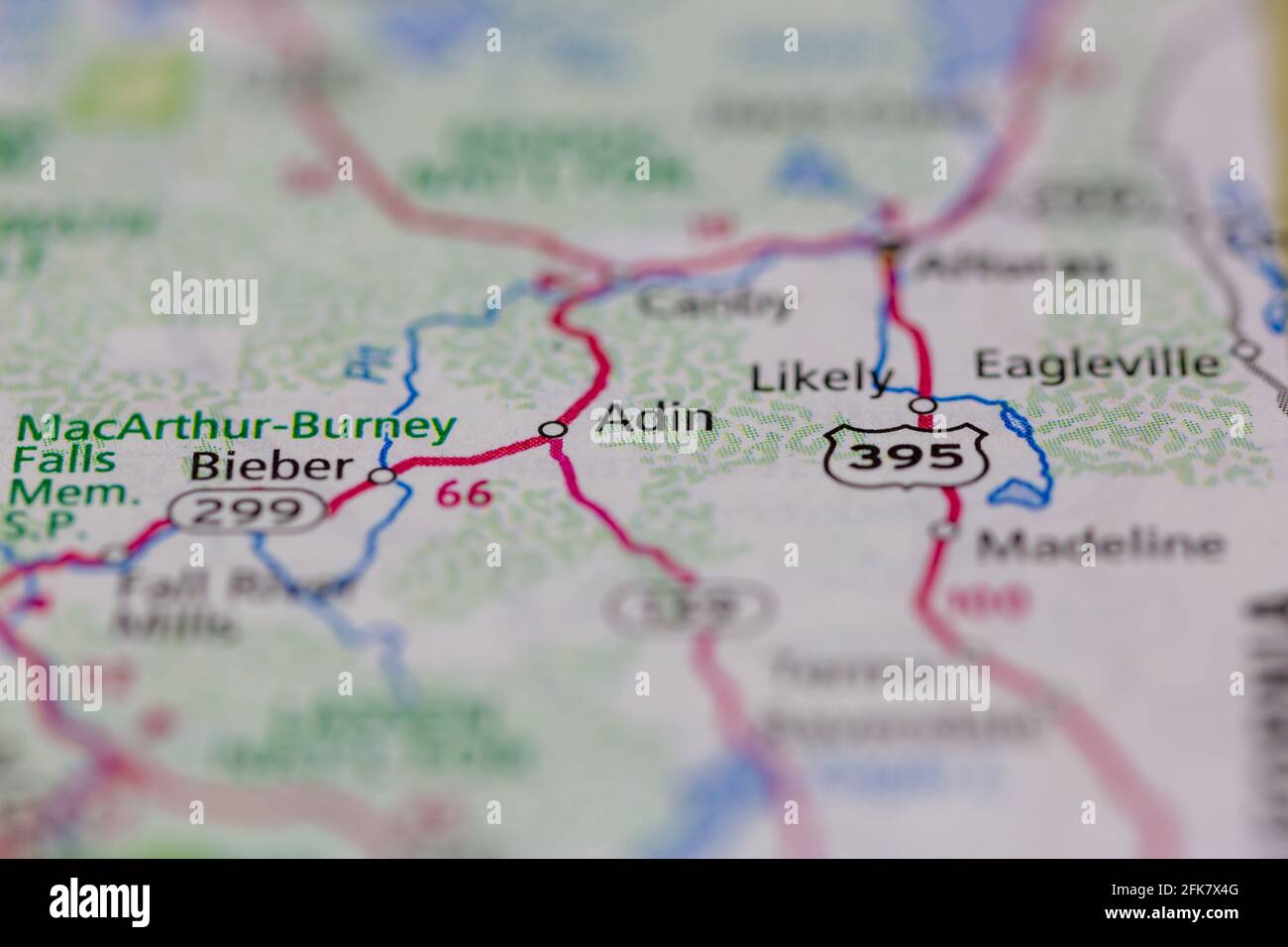 Adin california on a map hires stock photography and images Alamy