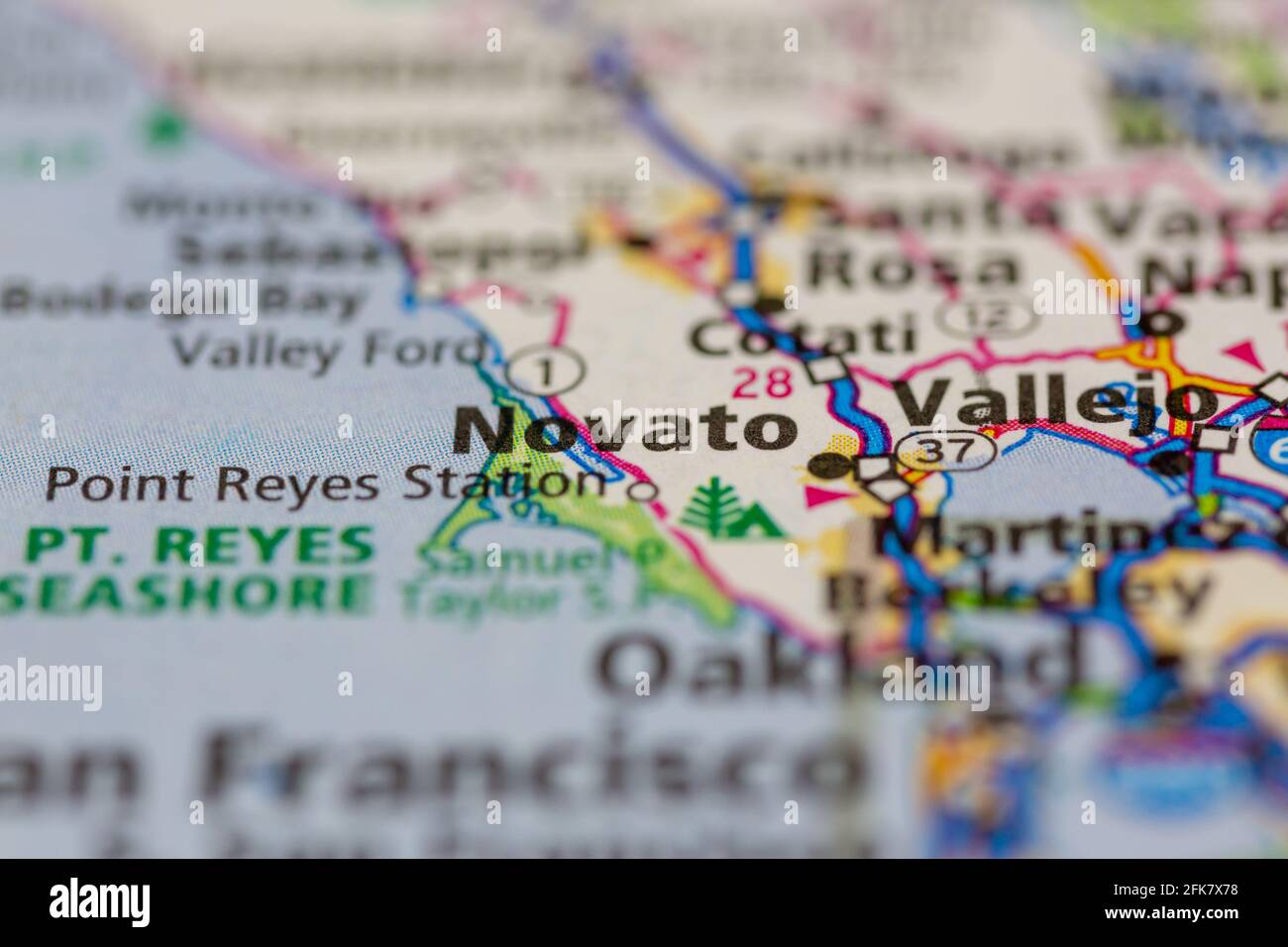 Novato california map hires stock photography and images Alamy