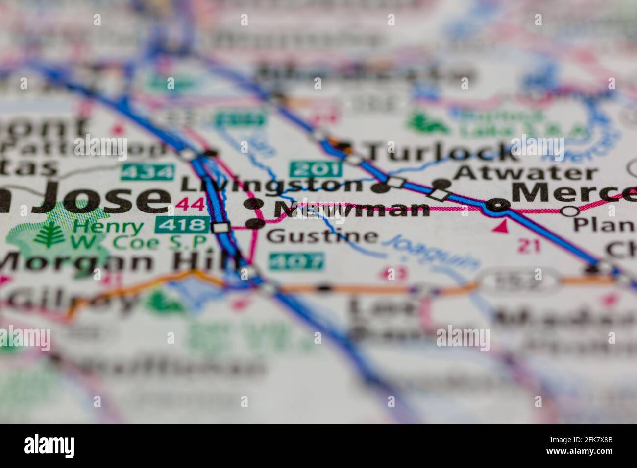 Newman california map hires stock photography and images Alamy