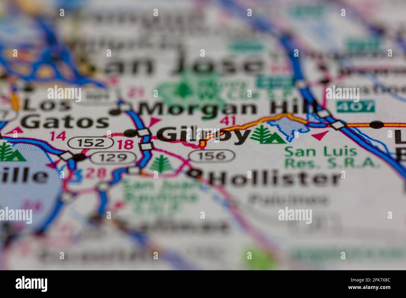 Gilroy california map hires stock photography and images Alamy