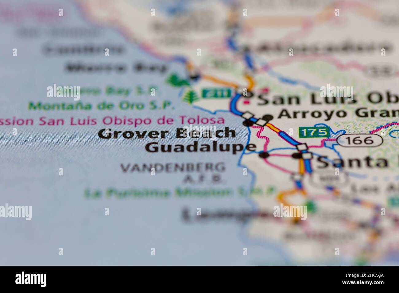 Map of grover beach hires stock photography and images Alamy