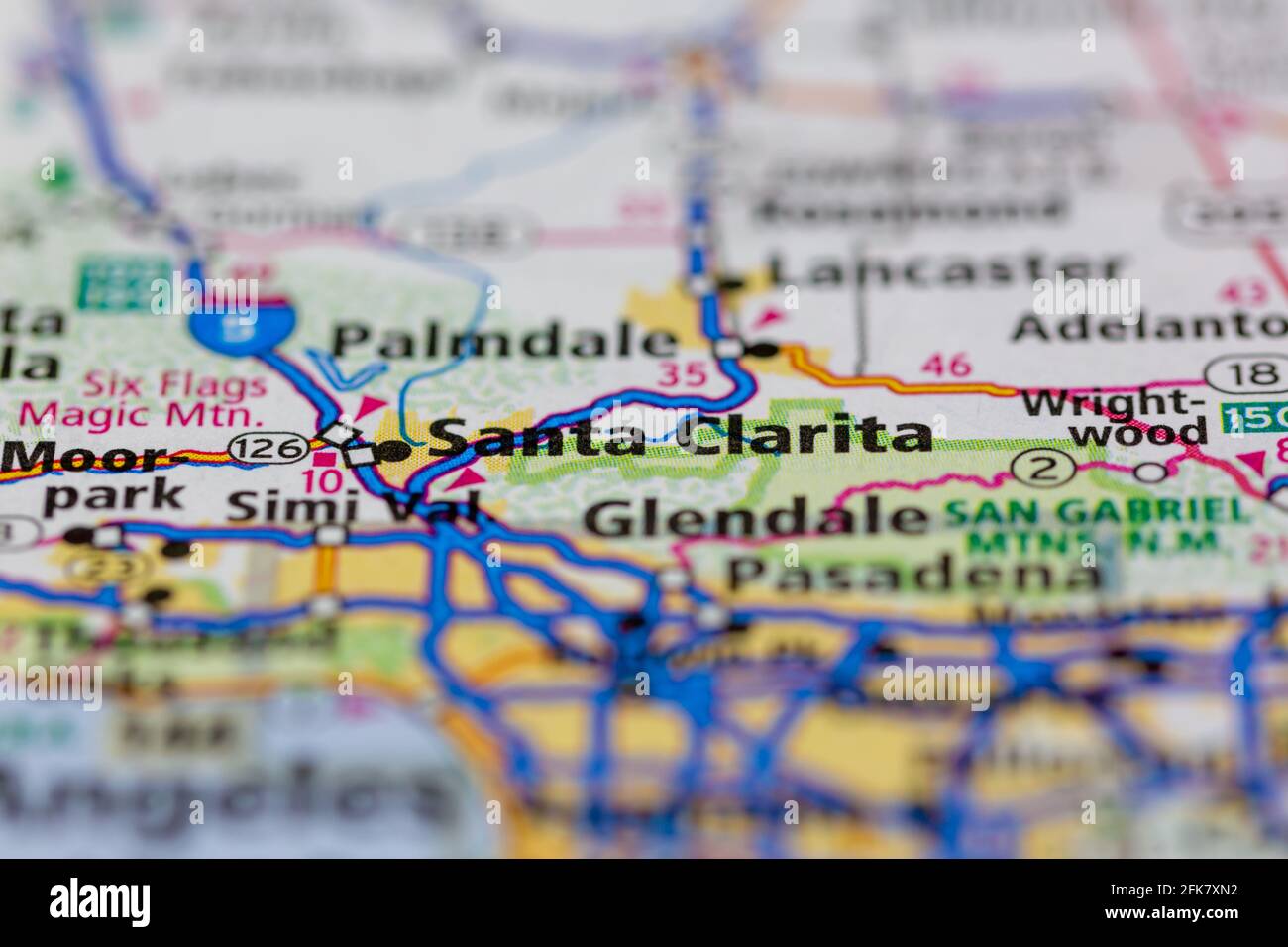 Map of santa clarita hires stock photography and images Alamy