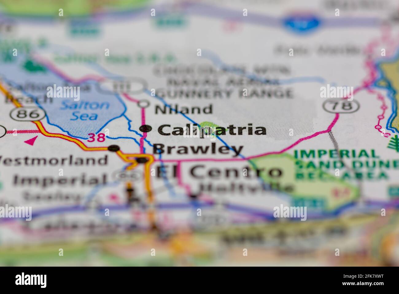 Calipatria map hires stock photography and images Alamy