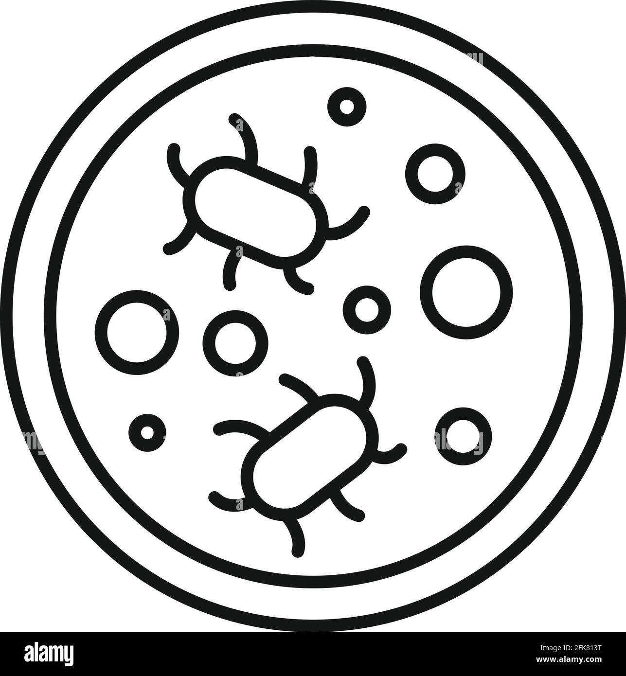 Digestion bacteria icon, outline style Stock Vector Image & Art - Alamy