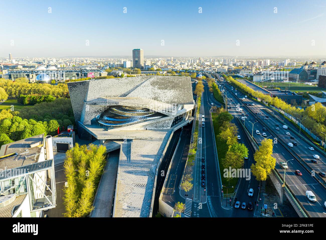 Bird's eye view of Philharmonie de Paris Stock Photo