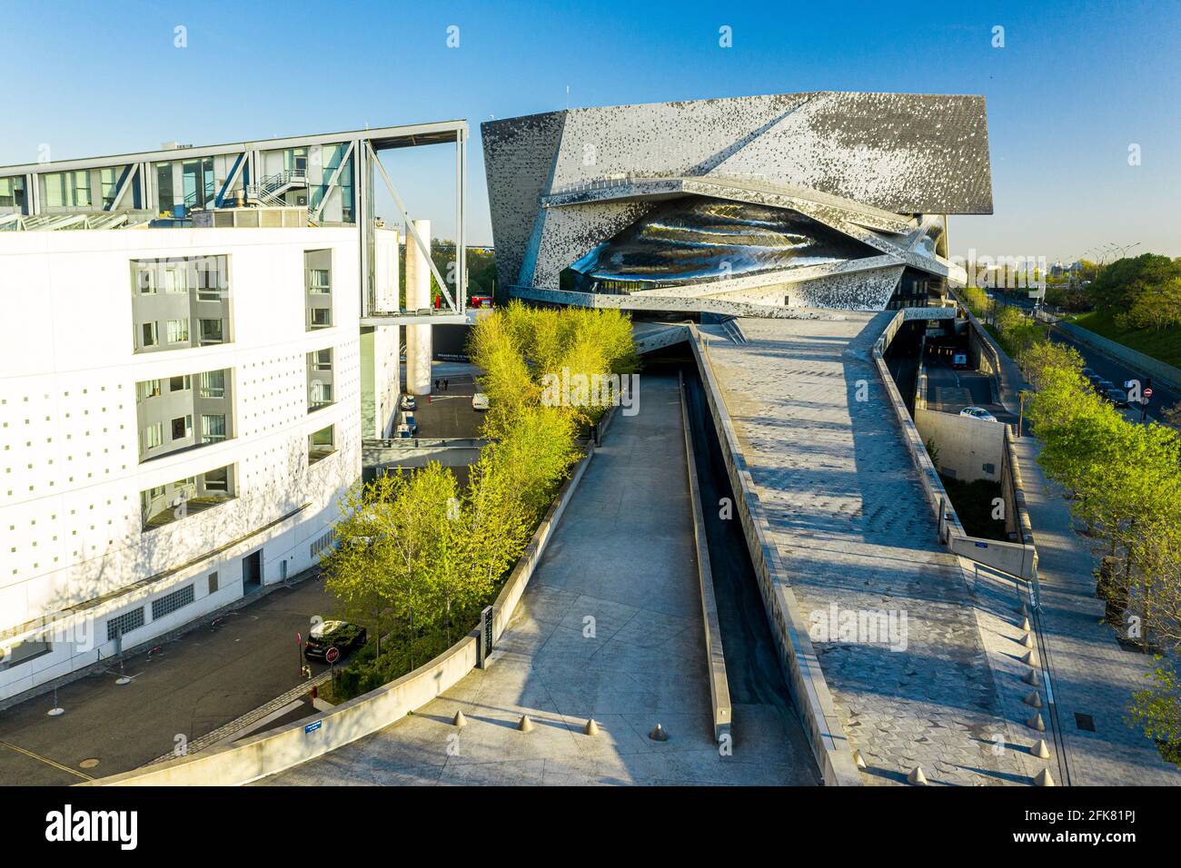 High Shot of Philharmonie de Paris Stock Photo