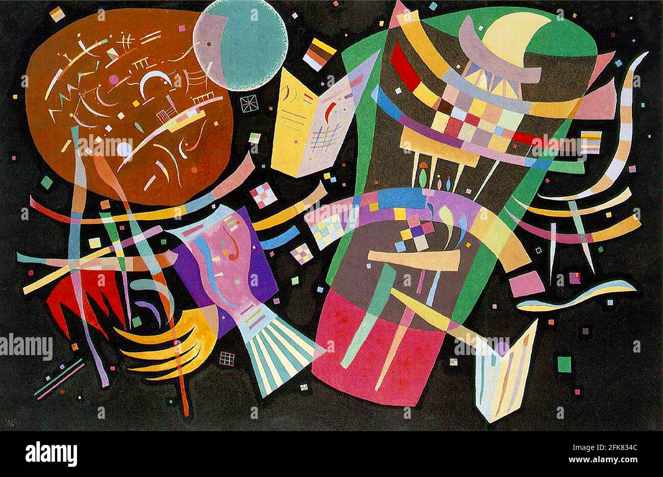 Kandinsky artwork entitled Composition X. Stock Photo