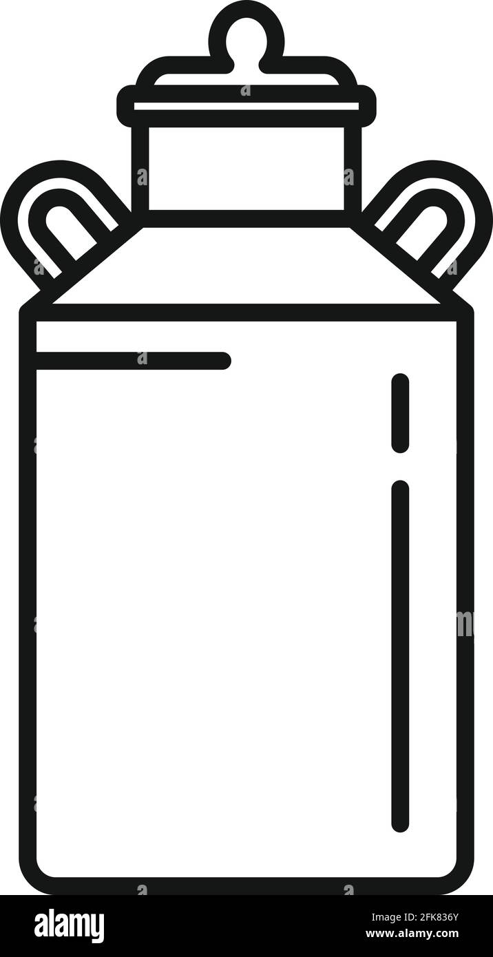 Wooden Milk Container Stock Vector Images - Alamy
