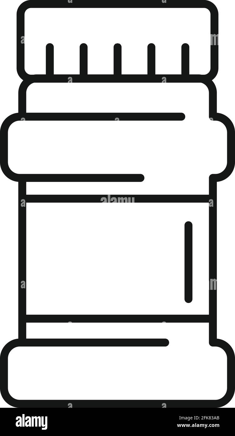 Cocoa jar icon, outline style Stock Vector Image & Art - Alamy